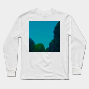 Green Trees and Turquoise Skies Long Sleeve T-Shirt